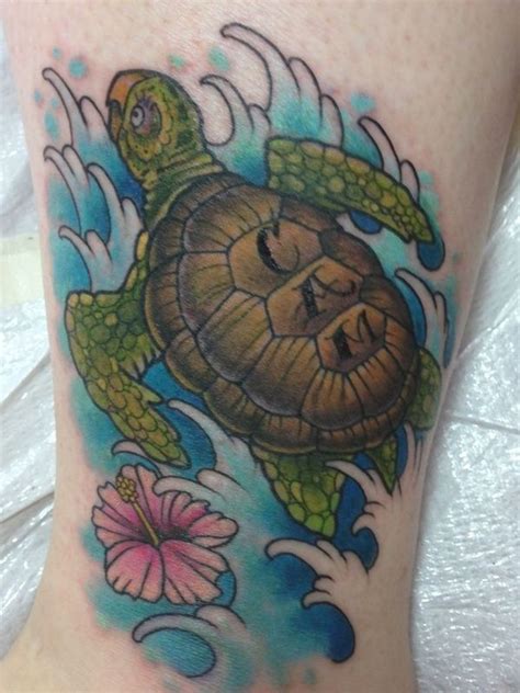 Great Examples Of Sea Turtle Tattoos With Meanings Sea Turtle