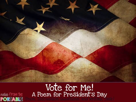 Notes From The Portable A Free Presidents Day Poem For Kids