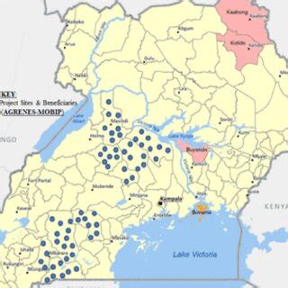 Schematic Representation Of The Locations Of The Beneficiary Farmers In