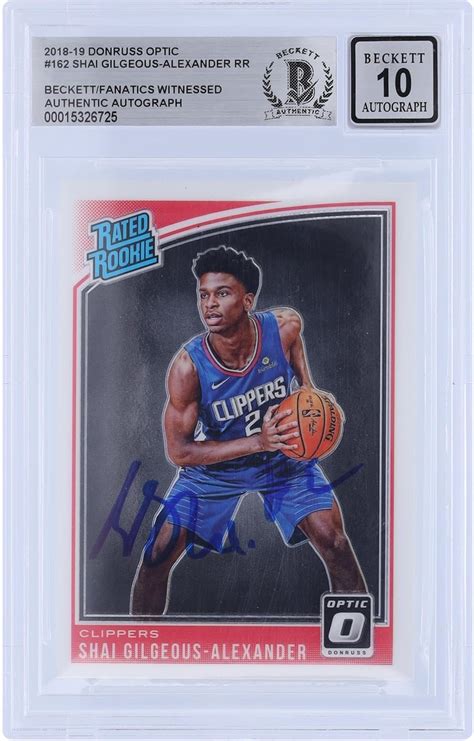 Shai Gilgeous Alexander Los Angeles Clippers Autographed