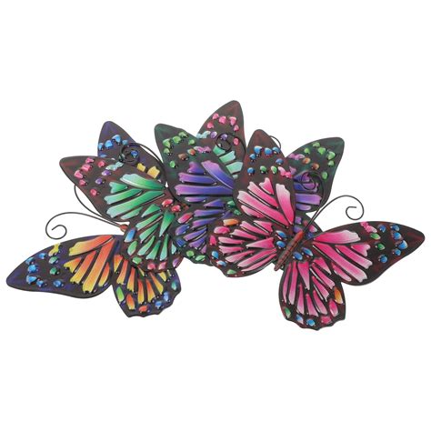 Pcs Wrought Iron Butterfly Wall Hanging Home Decor Wall Ornament