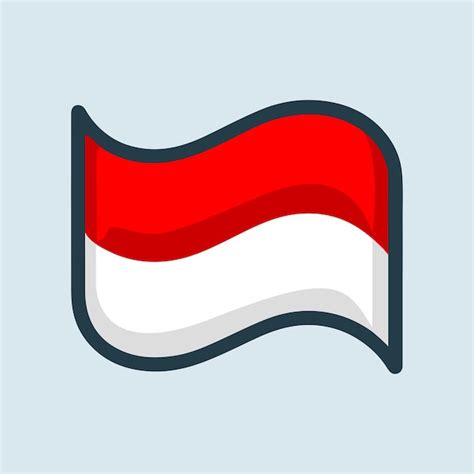 Premium Vector Design Indonesian Flag Simple Vector