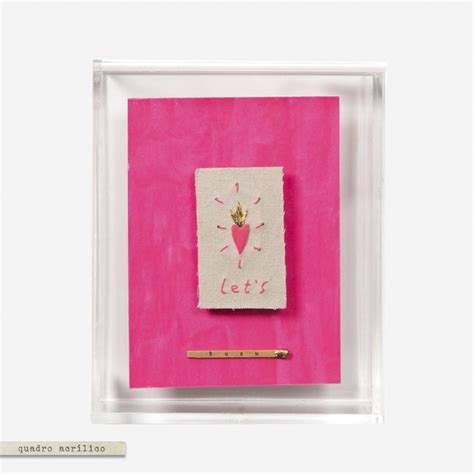 Quadro Acr Lico Colagem Let S Burn Pink Mercatto Casa