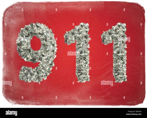 The Number 911 Made From New 100 Dollar Bills Stock Photo Alamy