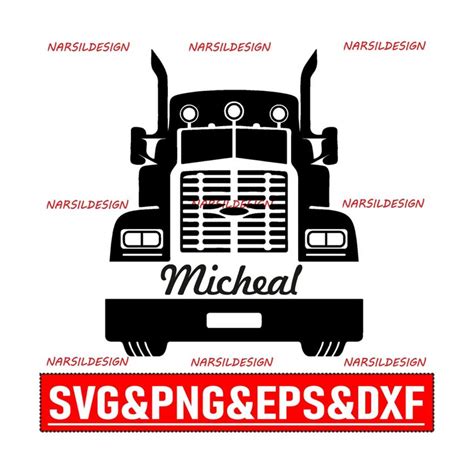 Truck Svg Semi Truck Name Svg Png Eps Dxf Inspire Uplift