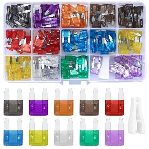 Pi Ces Fusible Voiture Set Car Fuses Petit Fusible Lame Plat Kit