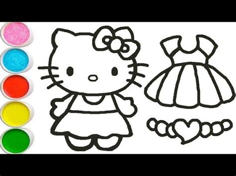 Hello Kitty Dress Up Coloring Pages 2025