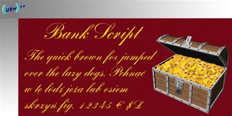 Bank Script Font Download - Fonts Empire