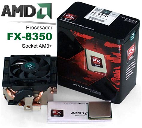 AMD FX 8350 8 NUCLEOS SOCKET AM3 VEL 4 0Ghz CACHE 8MB Pascal