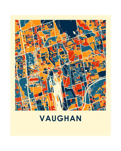 Vaughan Ontario Map Print Full Color Map Poster - Etsy