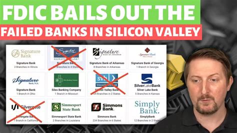 Fdic Bails Out Failed Banks In Silicon Valley Youtube