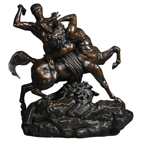 Antoine Louis Barye 1795 1875 Theseus Fighting The Centaur Bianor For Sale At 1stdibs