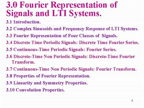 Chapter Fourier Representation Of Signals And Lti