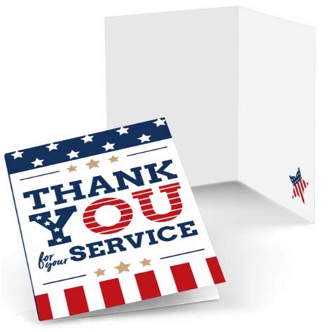 Big Dot Of Happiness Happy Veterans Day Patriotic Thank You Cards 8