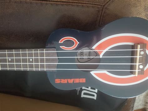 Woodrow Guitar Ukulele By The Sports Vault Nfl Chicago Bears Uknfl41