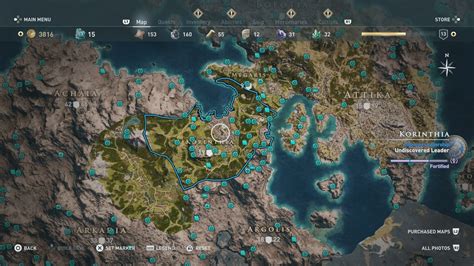 Collectibles Locations Map Assassins Creed Odyssey Hold To Reset