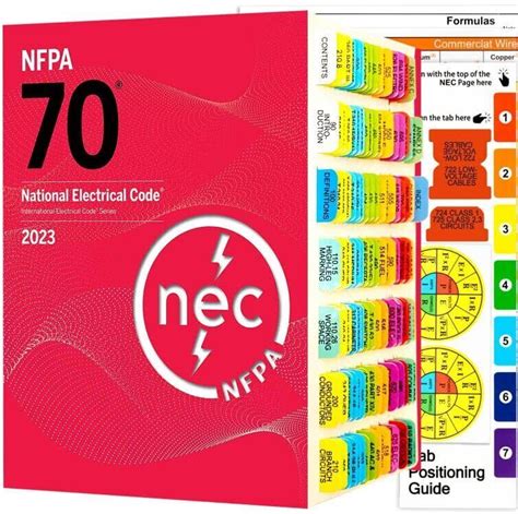 National Electrical Code Nec Colored Tabs Pcs Laminated