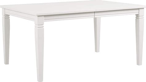 Riverdale White Rectangle Dining Table | Rectangle dining table, Dining table dimensions ...