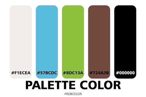 Premium Vector A Collection Of Accurately Color Palettes With Codes Perfect For Use By