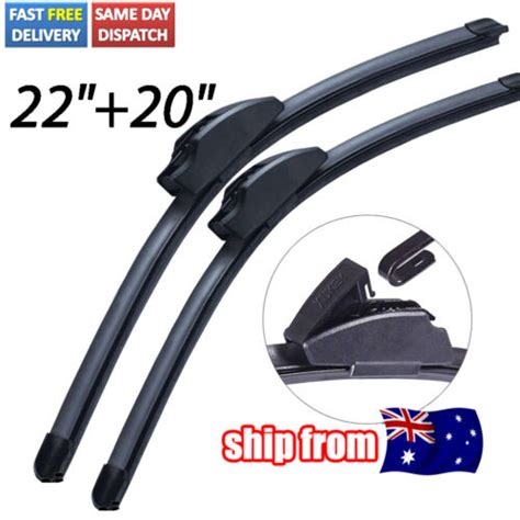 Windscreen Wiper Blades For Holden Commodore Vx Vy Vz Pair 20 And22 Frameless Ebay