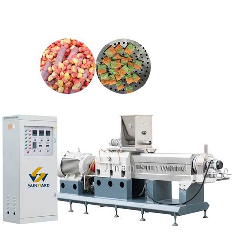 Automatic Extrusion Breakfast Cereal Corn Snack Flakes Processing Line