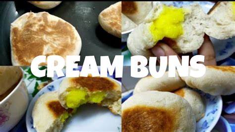 Cream Bun Easy Custard Cream Bun Bun Without Oven Egg Less Cream