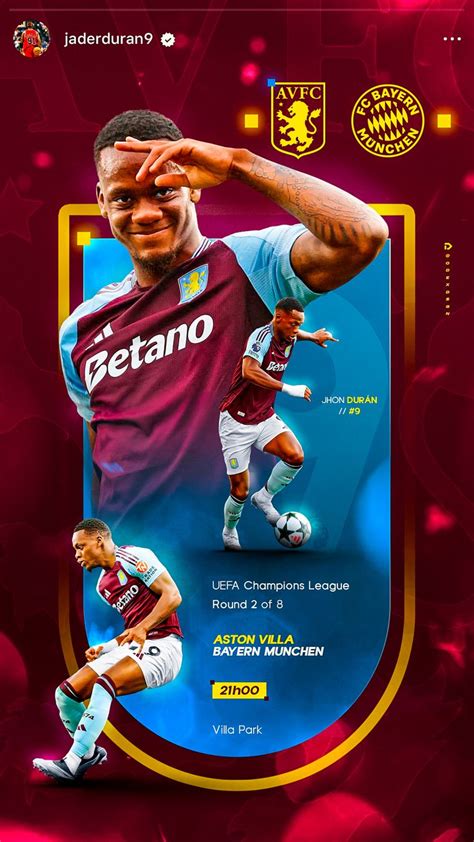 Matchday Design Jader Durán Aston Villa Fc Dex Design In 2024