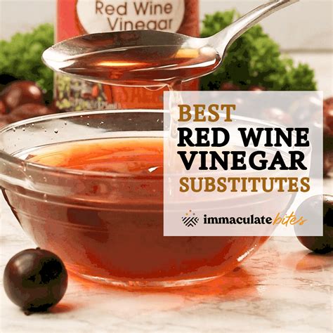 Red Wine Vinegar Substitute Immaculate Bites