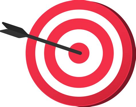 Red Target Icon Target Board With Dart Darts Illustration Png 15119099 Png