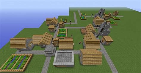 Giant Villages Very Close To Eachother Minecraft Map