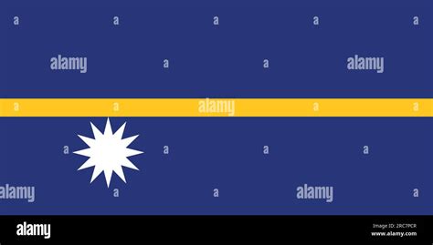 Bandera De Nauru Ilustraci N Vectorial Imagen Vector De Stock Alamy