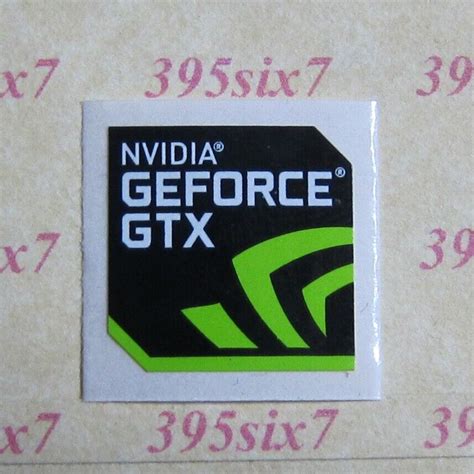 Nvidia Geforce Rtx Gtx Sticker Genuine Original New Ebay