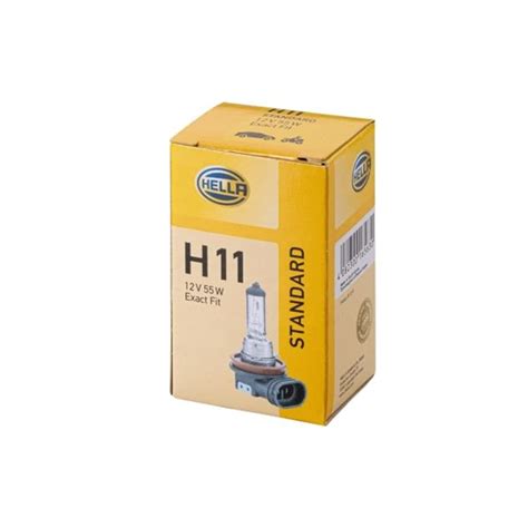 2x HELLA STANDARD H11 HALOGEN GLÜHLAMPEN 12V 55W PGJ19 2 8GH 008 358 121