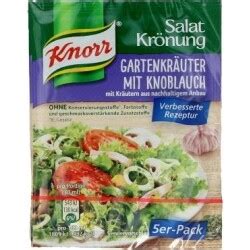 Knorr Salatkrönung Gartenkräuter mit Knoblauch 5 St Inhaltsstoffe