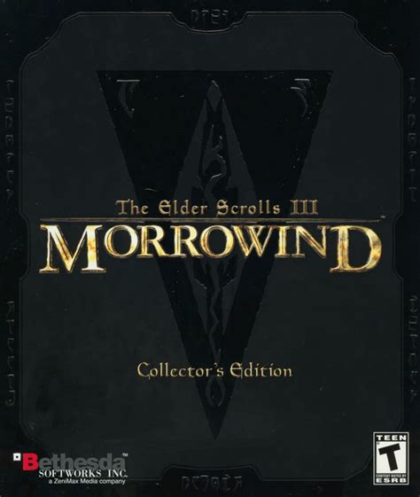 The Elder Scrolls Iii Morrowind Collector S Edition Mobygames