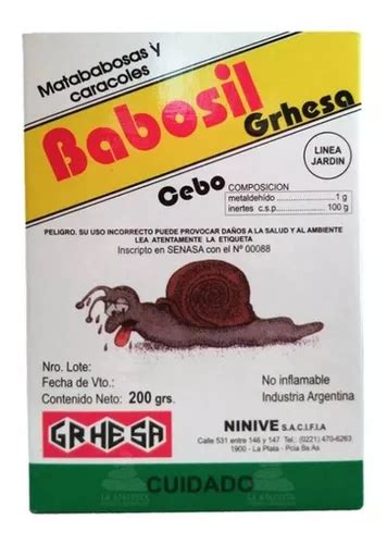 Matababosas Caracoles Cebo Babosil Grhesa Insecticida 200gr