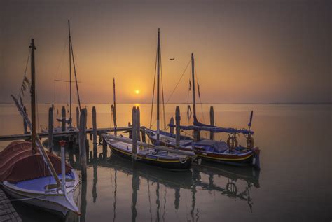 Three Sail Boats Near A Dockport Hd Wallpaper Wallpaper Flare