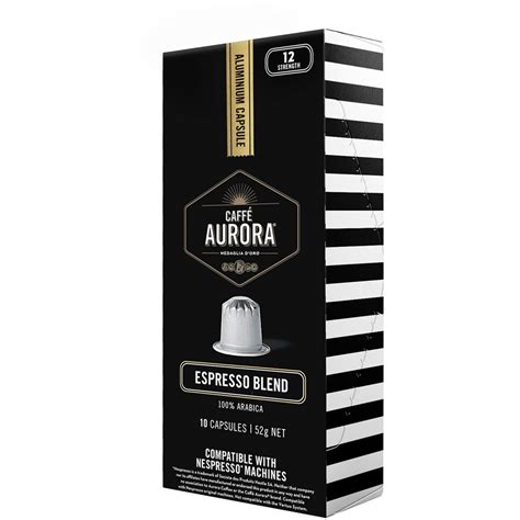 Caffe Aurora Espresso Blend Coffee Capsules 10 Pack Woolworths