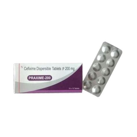 Cefixime Dispersible Tablets IP 200 Mg At Rs 38 Strip Cefixime Tablet