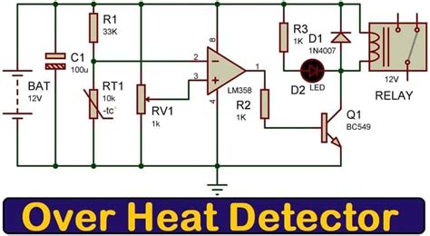 Heat Sensor Circuit Using Lm Ic Off