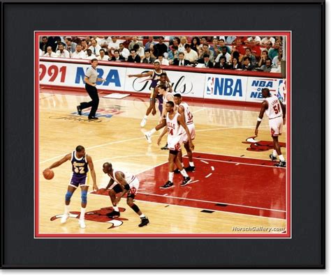 Picture Of Michael Jordan Guarding Magic Johnson 16x20