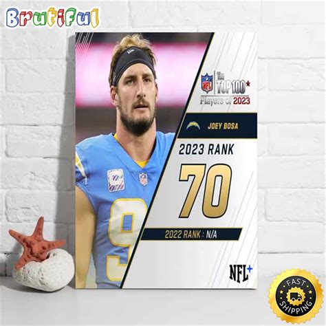 Nfl The Top 100 Players Of 2023 Los Angeles Chargers Joey Bosa Poster