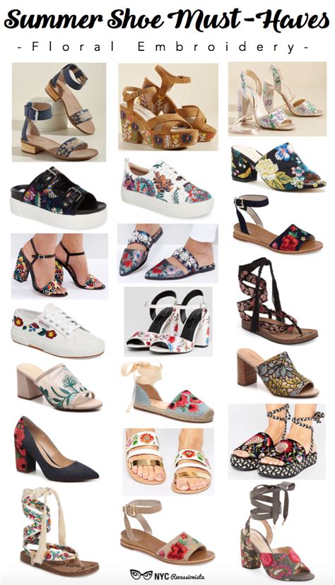 21 Floral Embroidered Shoes for Summer