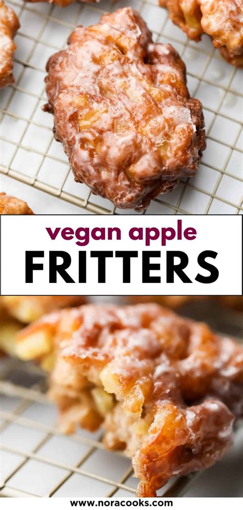 Vegan Apple Fritters Nora Cooks