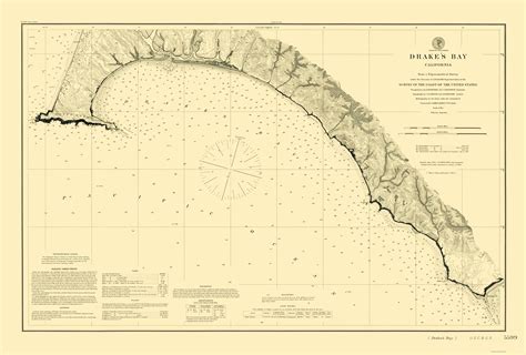 Historic Nautical Map Drakes Bay Usgs 1883 23 X 34 01 Vintage Maps Of The Past