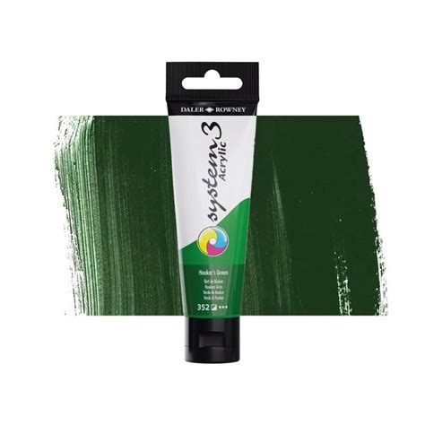 Daler Rowney System 3 Acrylic 59ml 352 Hookers Green The Deckle Edge