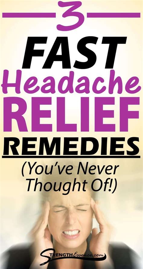 3 Natural Headache Relief Remedies Quick And Effective