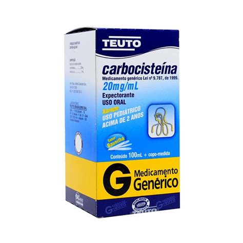 Acetilcisteina E Carbocisteina - Indicações, Para que serve e Bula Carbocisteina 20mg com 100ml ...