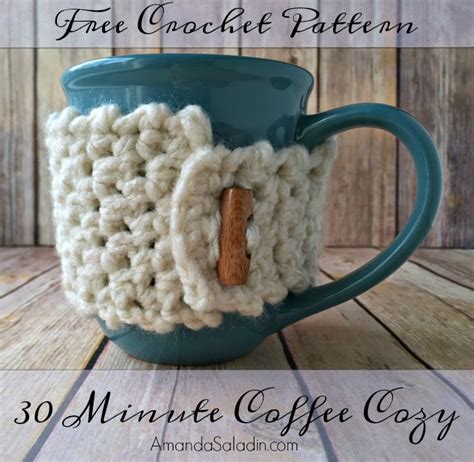 Minute Coffee Cozy Free Crochet Pattern Love Life Yarn