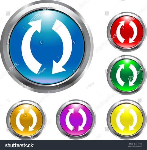 Refresh Buttons Stock Vector Illustration 8115118 Shutterstock